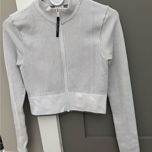 Calvin Klein Rib Sport Stripped Jacket - Size Small